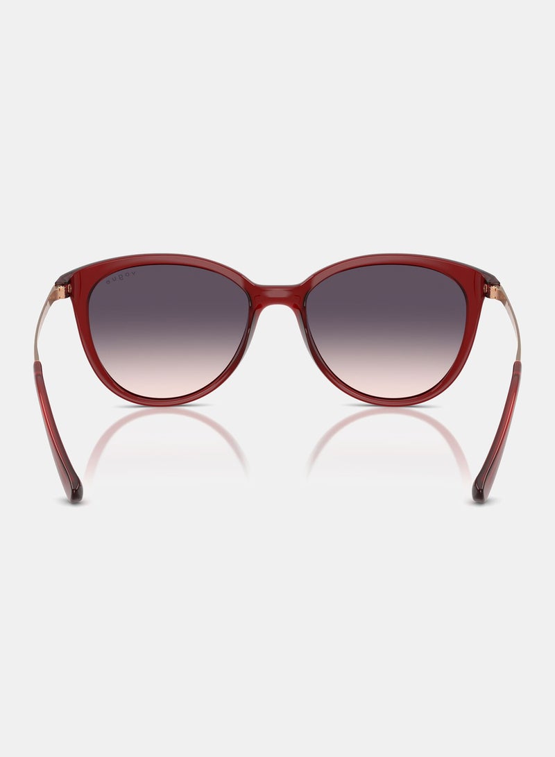 Vogue Full Rimmed Cat Eye Sunglasses 0VO5647SI - Image 4